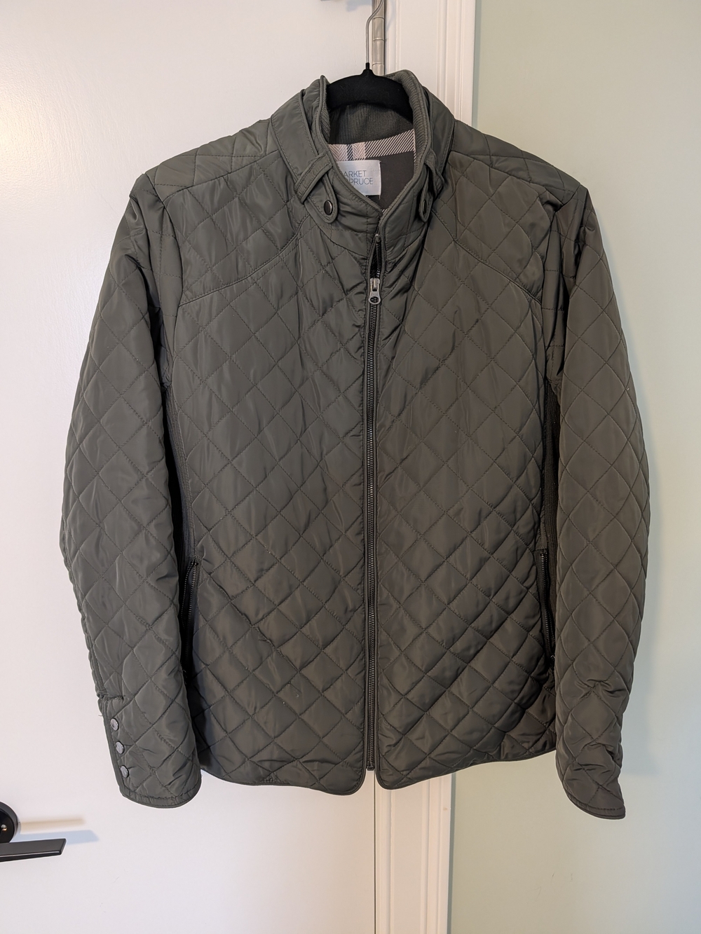 Market & Spruce Quilted Lightweight Jacket in Olive